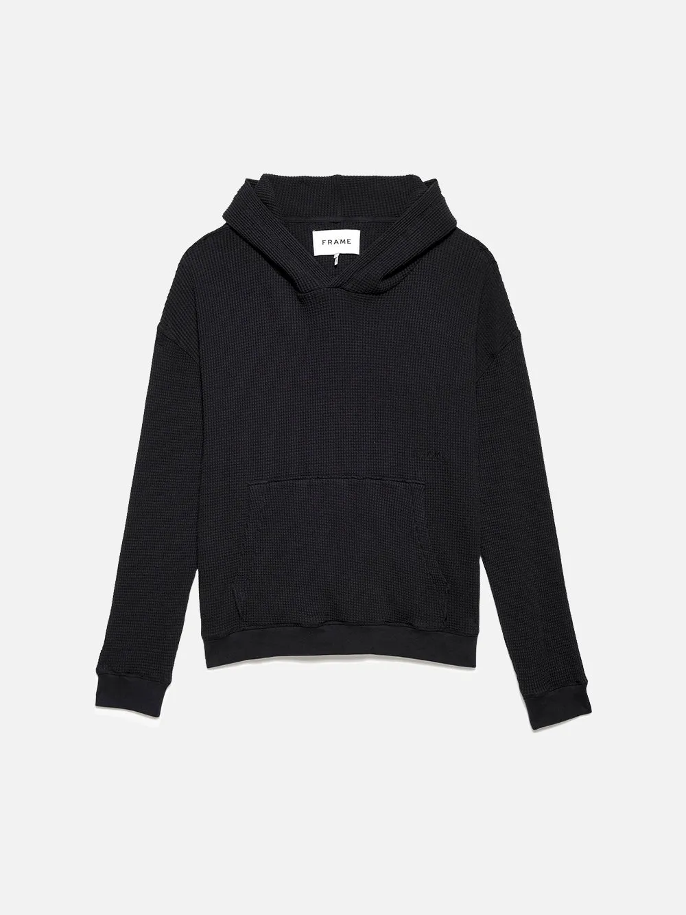 Waffle Textured Hoodie -- Noir sold by Frame Denim