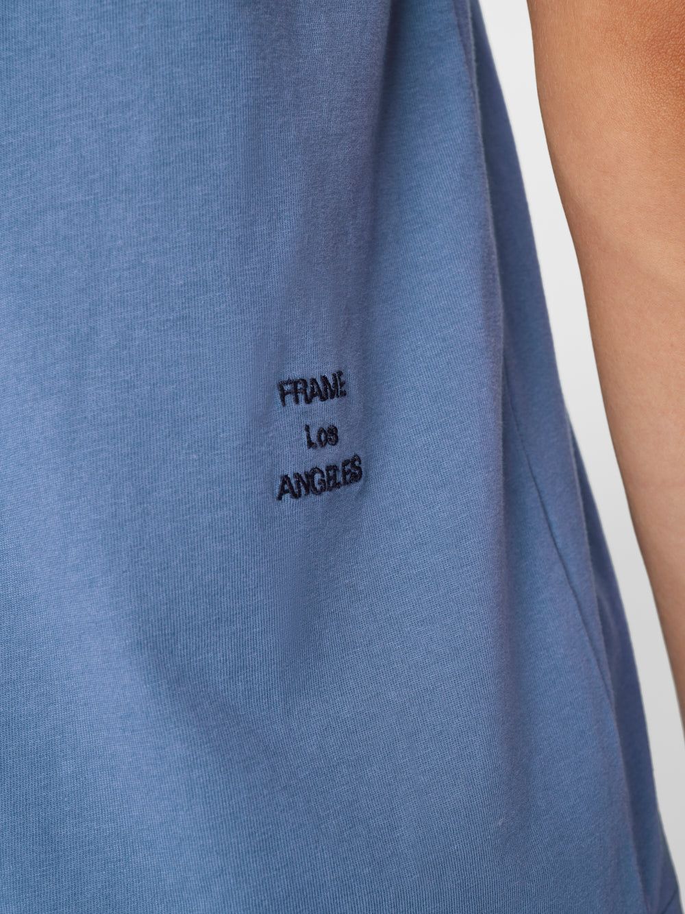 FRAME Logo Tee -- Grey Blue sold by Frame Denim product image thumbnail 4
