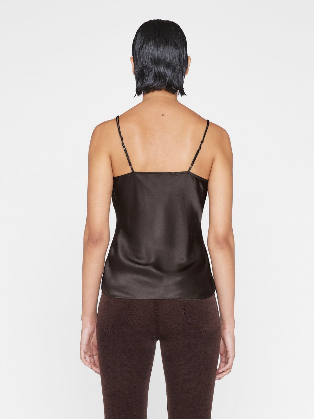 V-Neck Cami Top -- Espresso sold by Frame Denim product image thumbnail 7