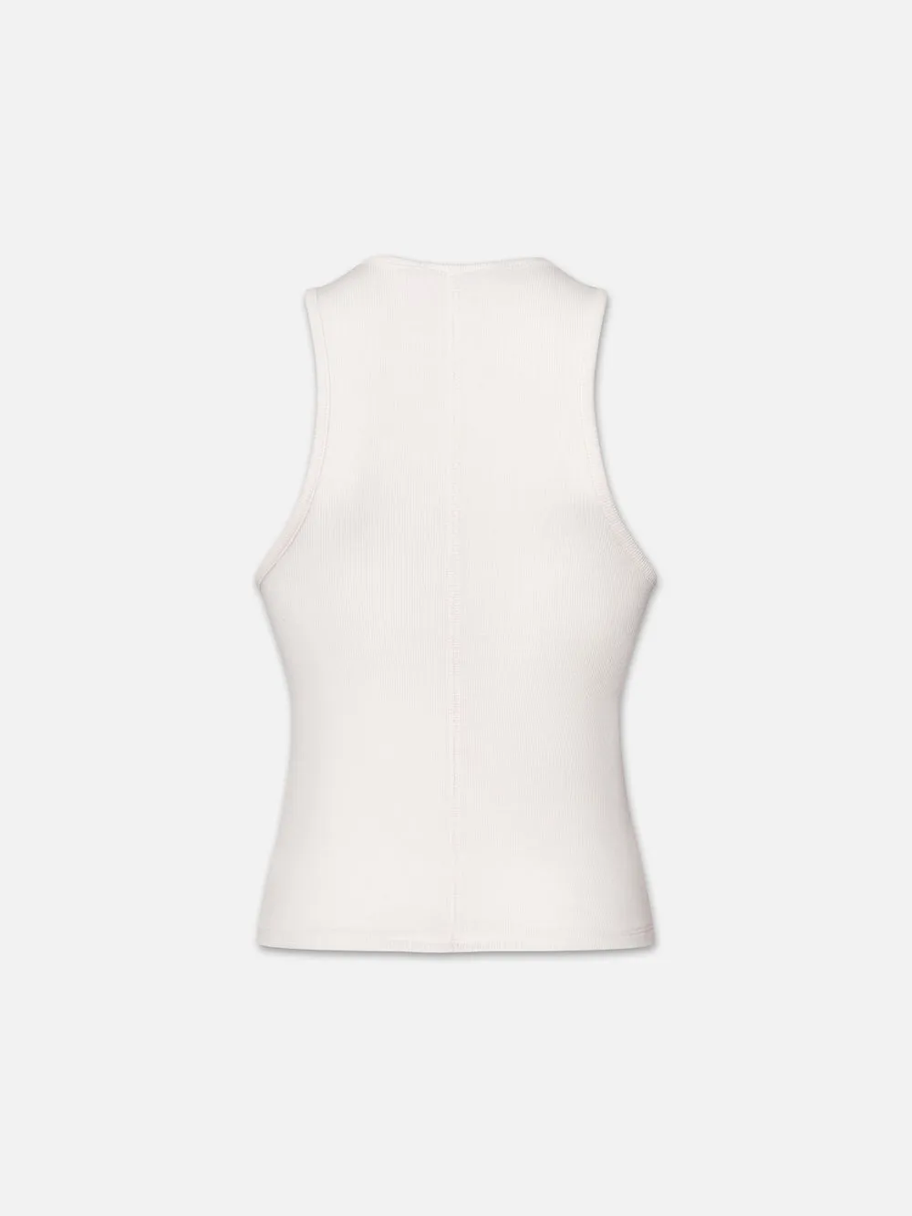 Rib Scoop Neck Tank -- White sold by Frame Denim product image thumbnail 4