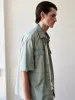 Short Sleeve Relaxed Denim Shirt -- Oahu sold by Frame Denim