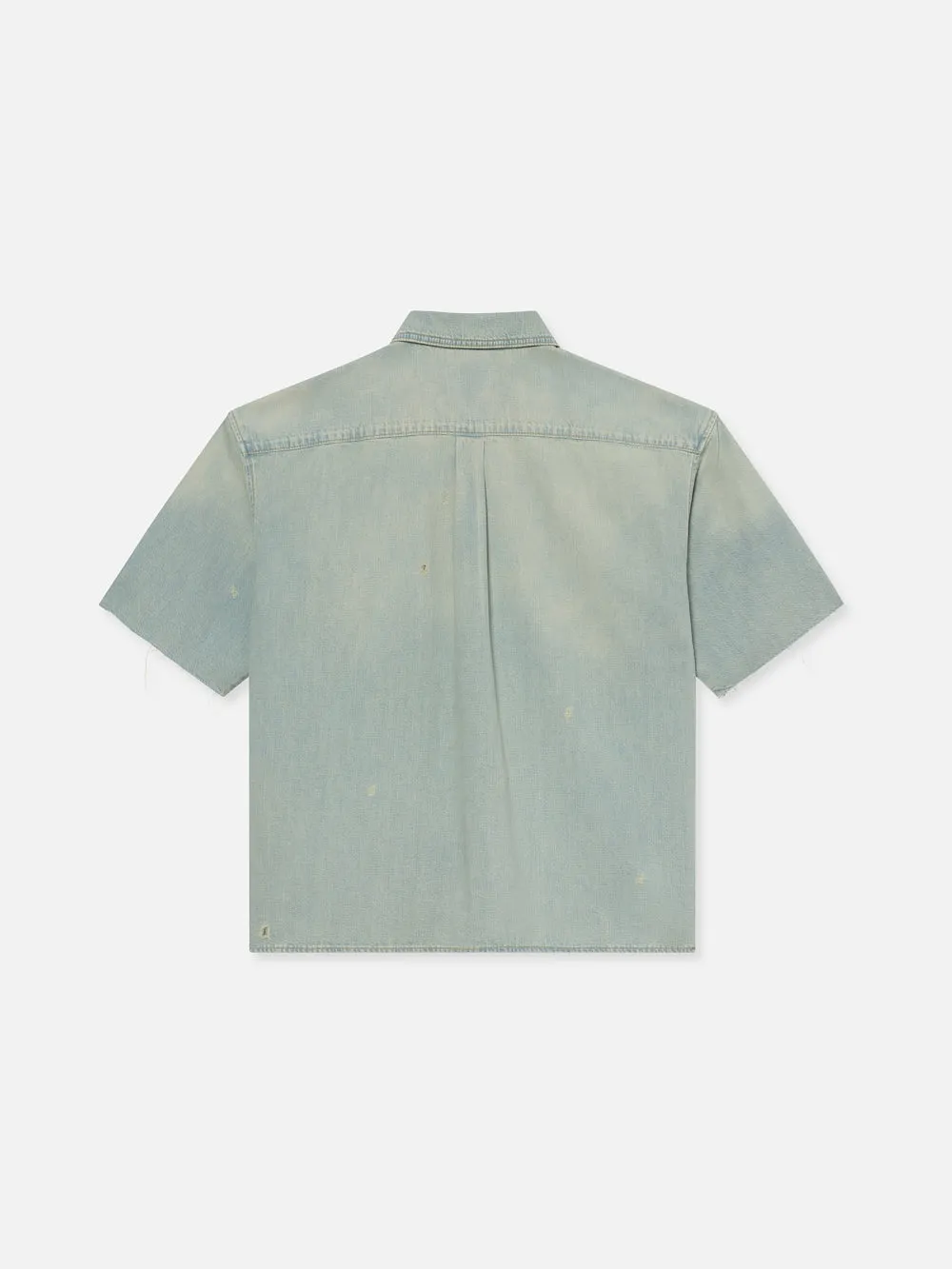 Short Sleeve Relaxed Denim Shirt -- Oahu sold by Frame Denim product image thumbnail 5