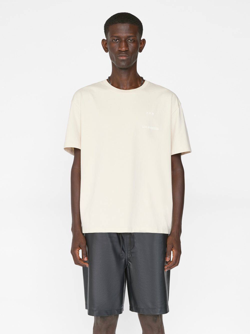 FRAME Logo Print Tee -- White Beige sold by Frame Denim product image thumbnail 3