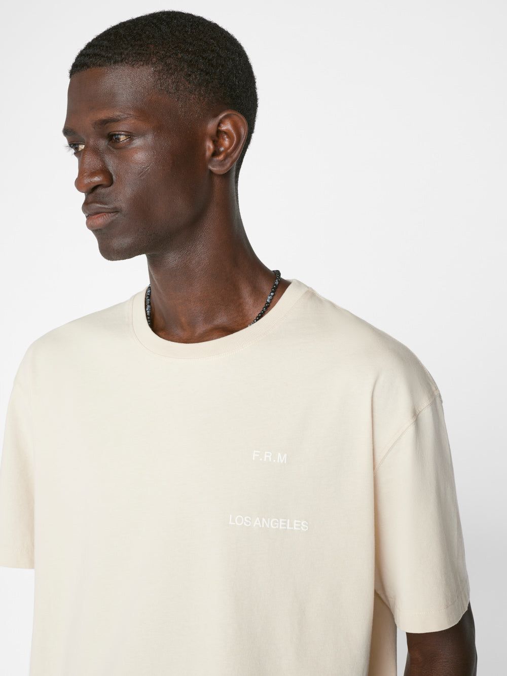 FRAME Logo Print Tee -- White Beige sold by Frame Denim product image thumbnail 4