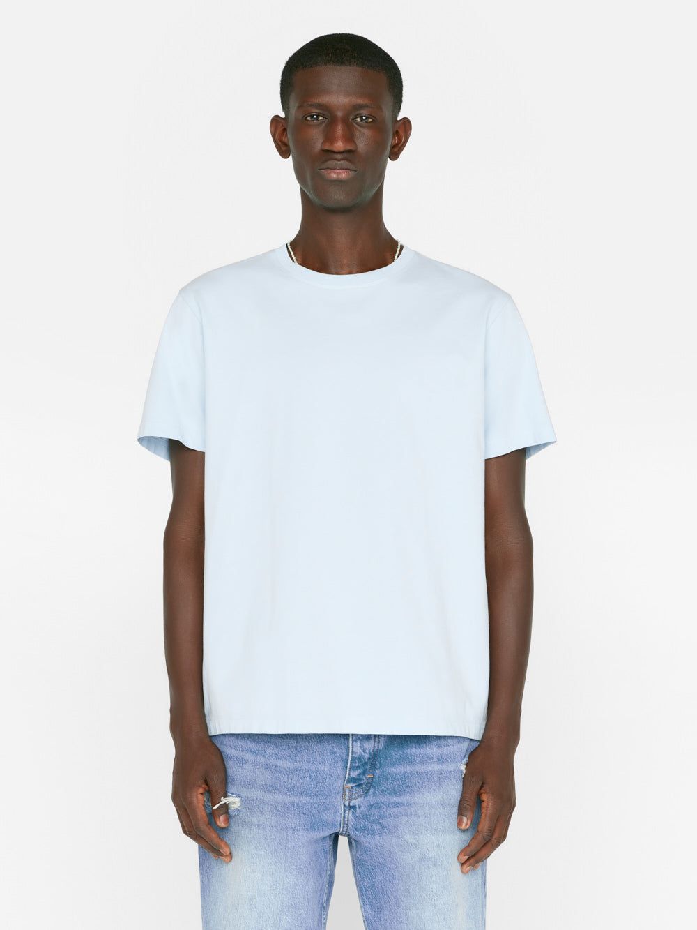 FRAME Logo Tee -- Sky Blue sold by Frame Denim product image thumbnail 3