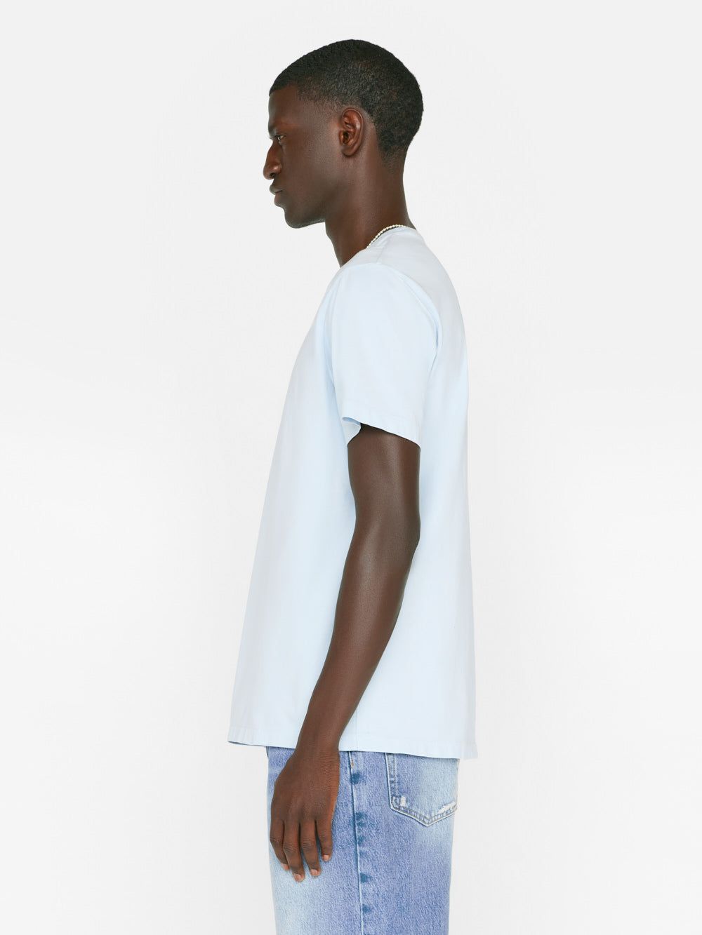 FRAME Logo Tee -- Sky Blue sold by Frame Denim product image thumbnail 5