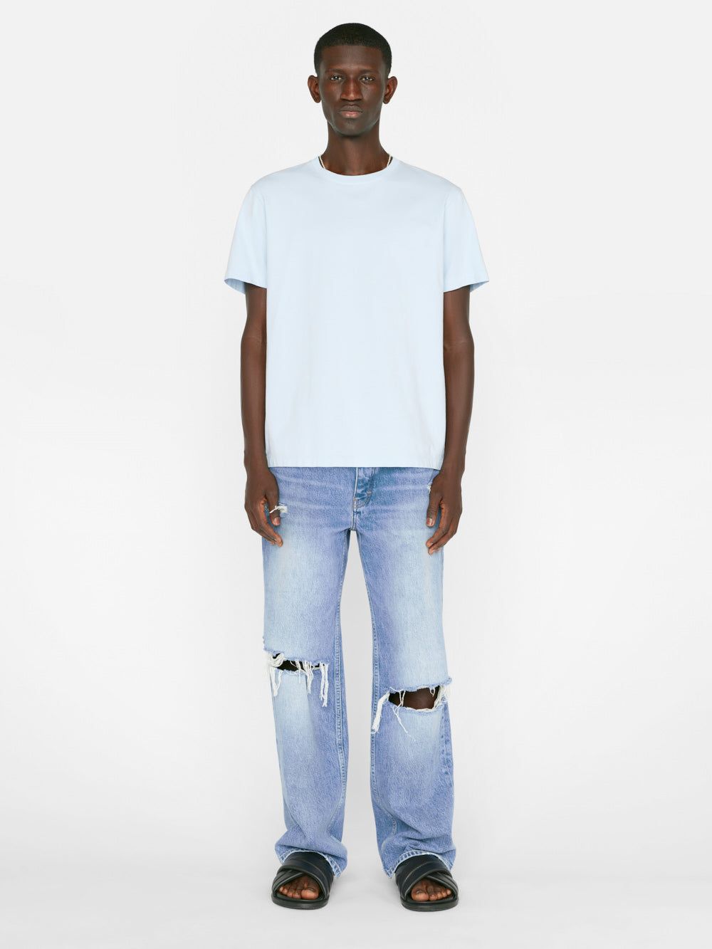FRAME Logo Tee -- Sky Blue sold by Frame Denim product image thumbnail 2