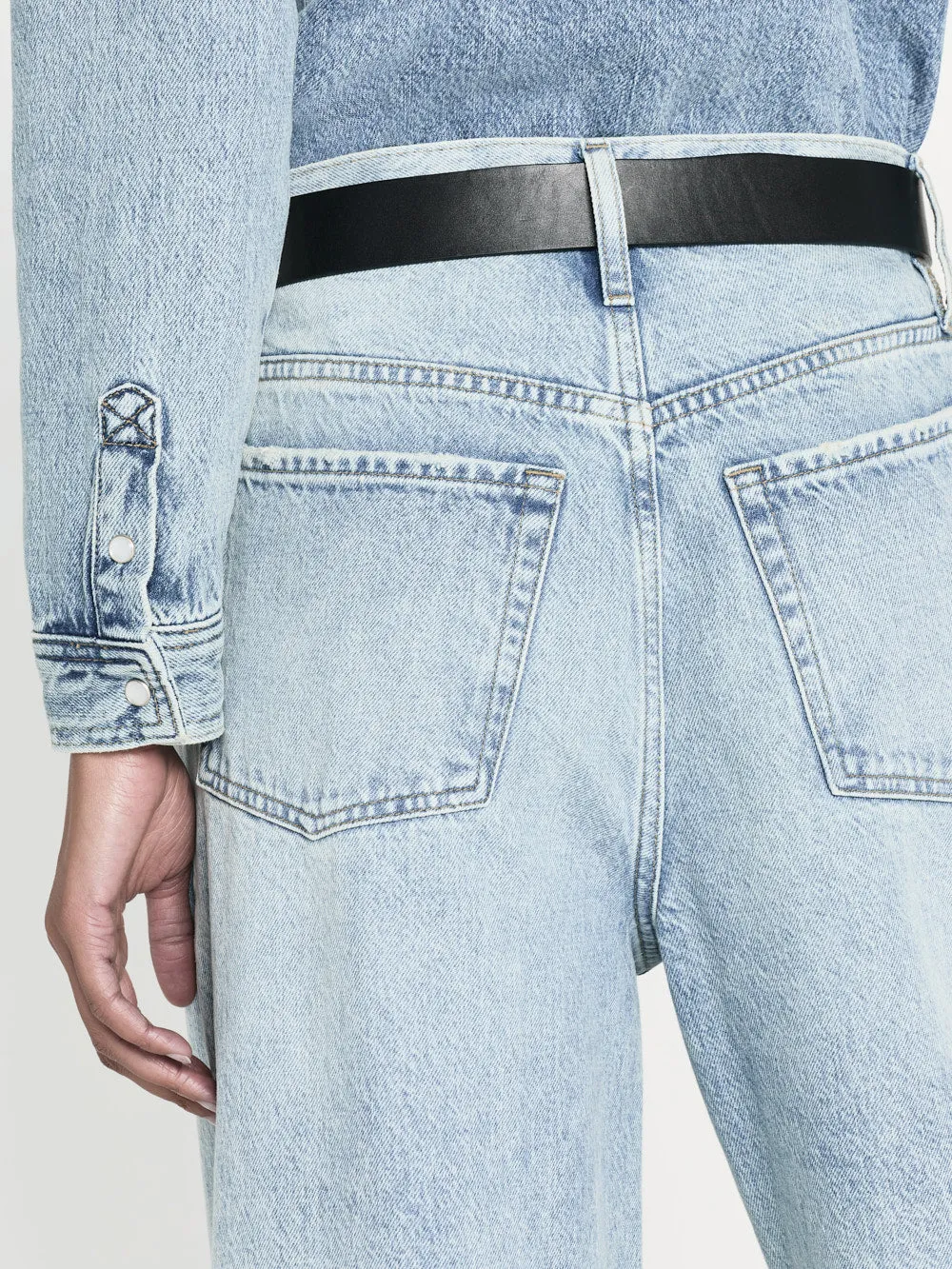 Le Low Baggy Wide Leg -- Fizz Indigo sold by Frame Denim product image thumbnail 4