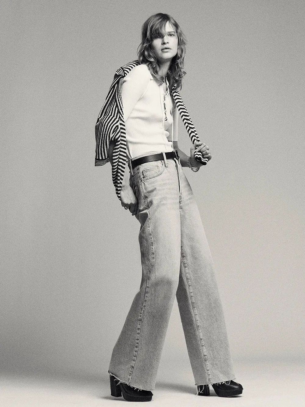 Le Low Baggy Wide Leg -- Fizz Indigo sold by Frame Denim product image thumbnail 2