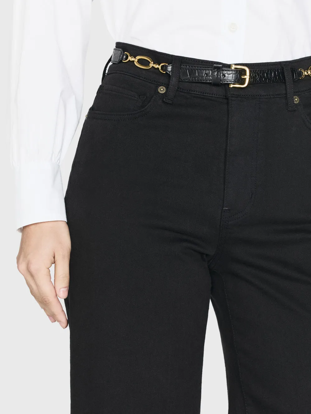 Le Slim Palazzo -- Black sold by Frame Denim product image thumbnail 5
