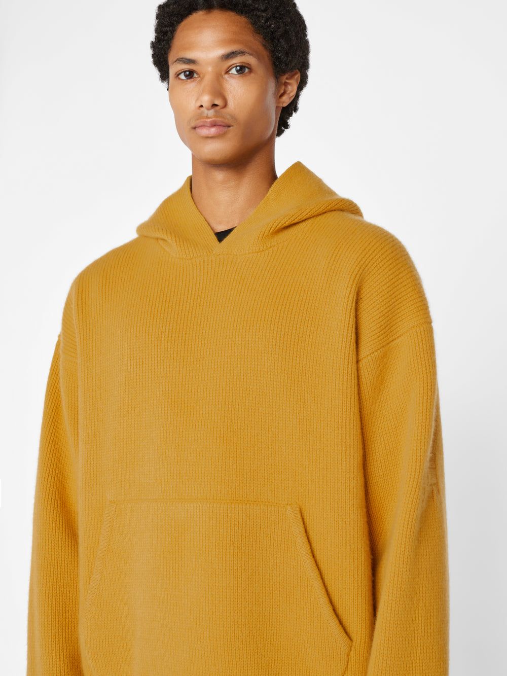 Heavyweight Cashmere Hoodie -- Yellow sold by Frame Denim product image thumbnail 6