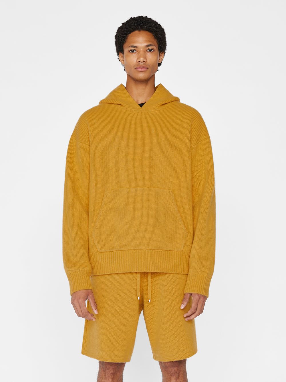 Heavyweight Cashmere Hoodie -- Yellow sold by Frame Denim product image thumbnail 3