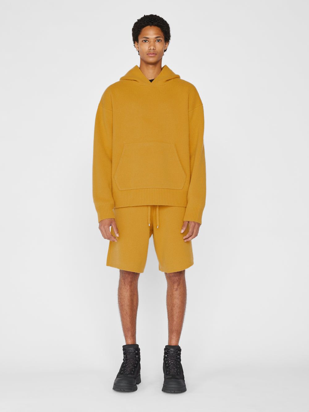 Heavyweight Cashmere Hoodie -- Yellow sold by Frame Denim product image thumbnail 2