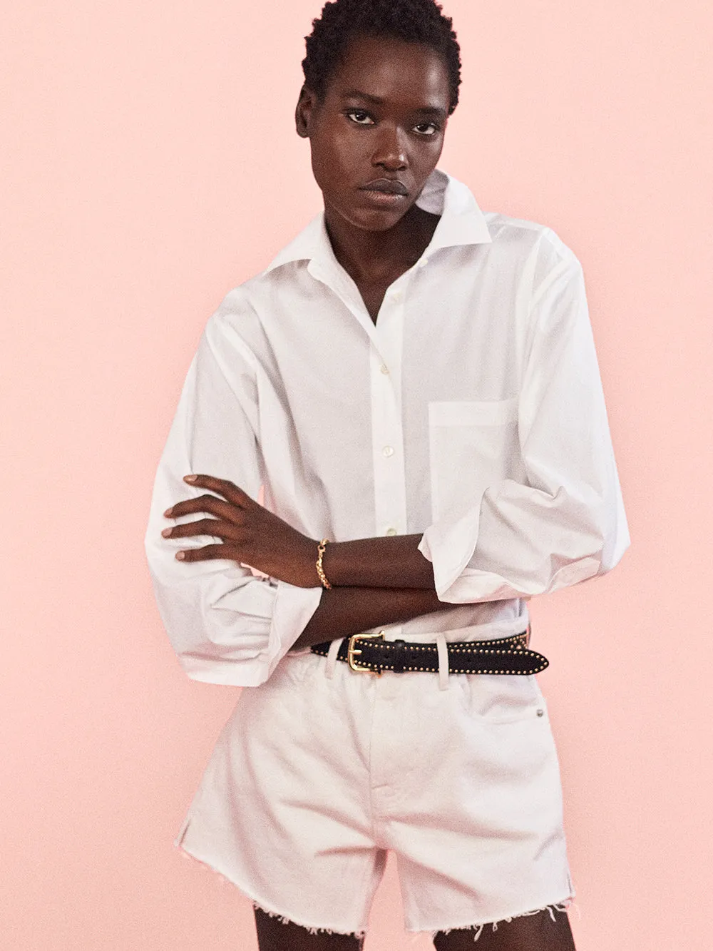 The Borrowed Pocket Shirt -- White sold by Frame Denim product image thumbnail 2