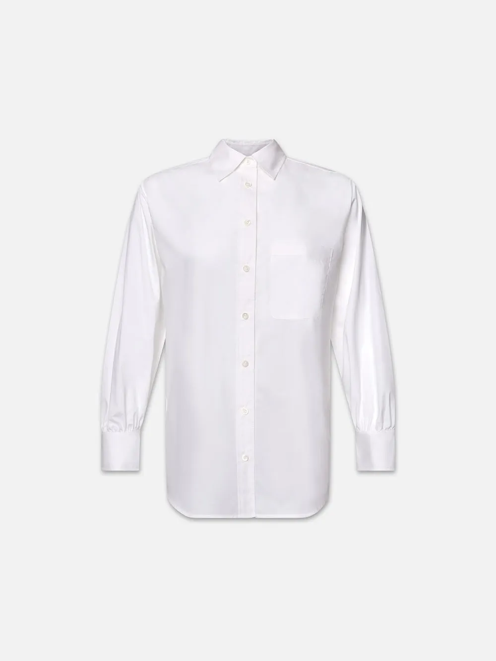 The Borrowed Pocket Shirt -- White sold by Frame Denim