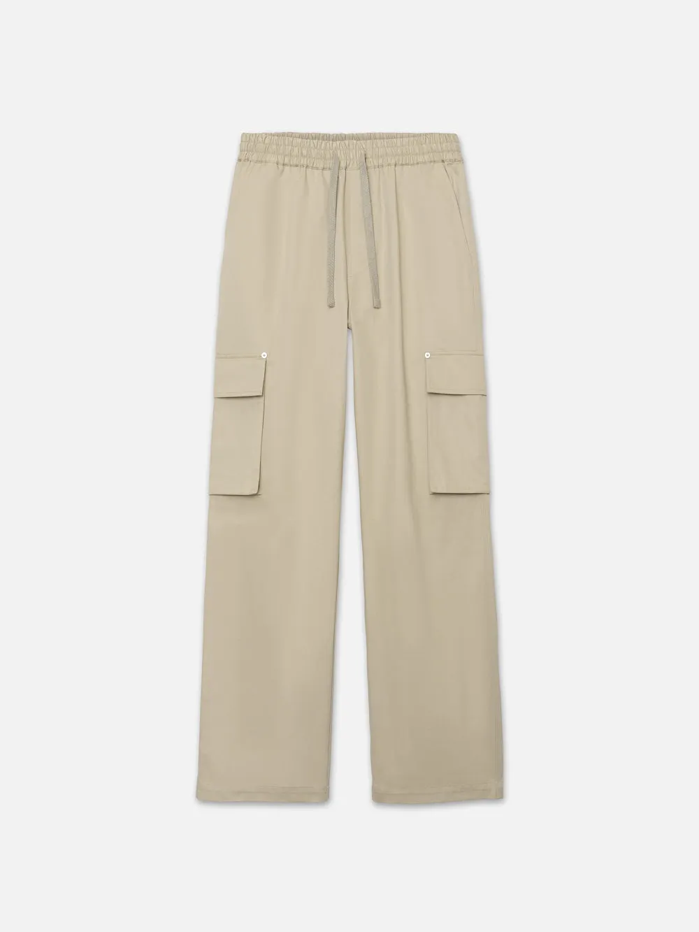 Wide Leg Cargo Pants -- Smoke Beige sold by Frame Denim