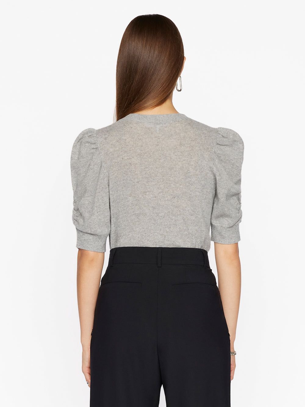 Frankie Cashmere Crew -- Gris Heather sold by Frame Denim product image thumbnail 6