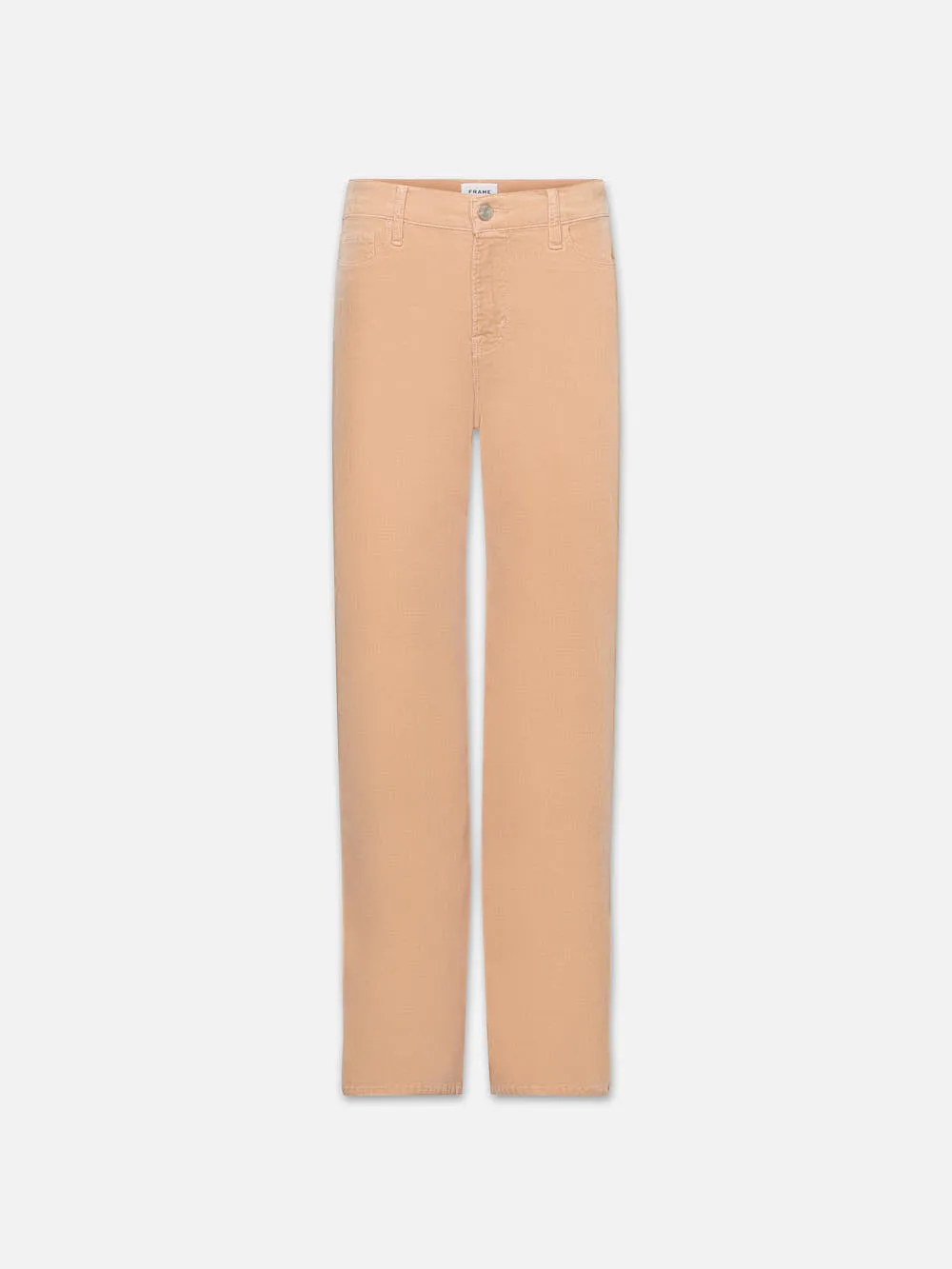Le Slim Palazzo Corduroy -- Blush sold by Frame Denim