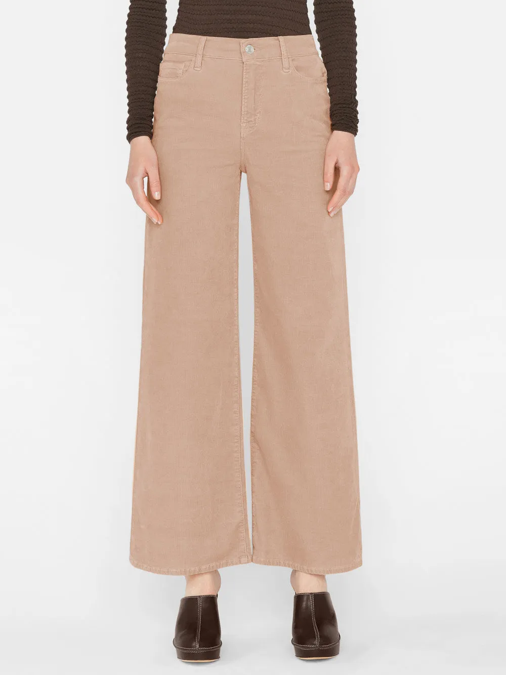 Le Slim Palazzo Corduroy -- Blush sold by Frame Denim product image thumbnail 2