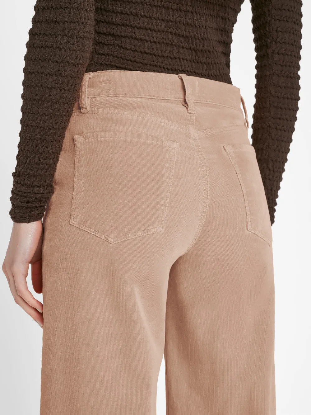 Le Slim Palazzo Corduroy -- Blush sold by Frame Denim product image thumbnail 5