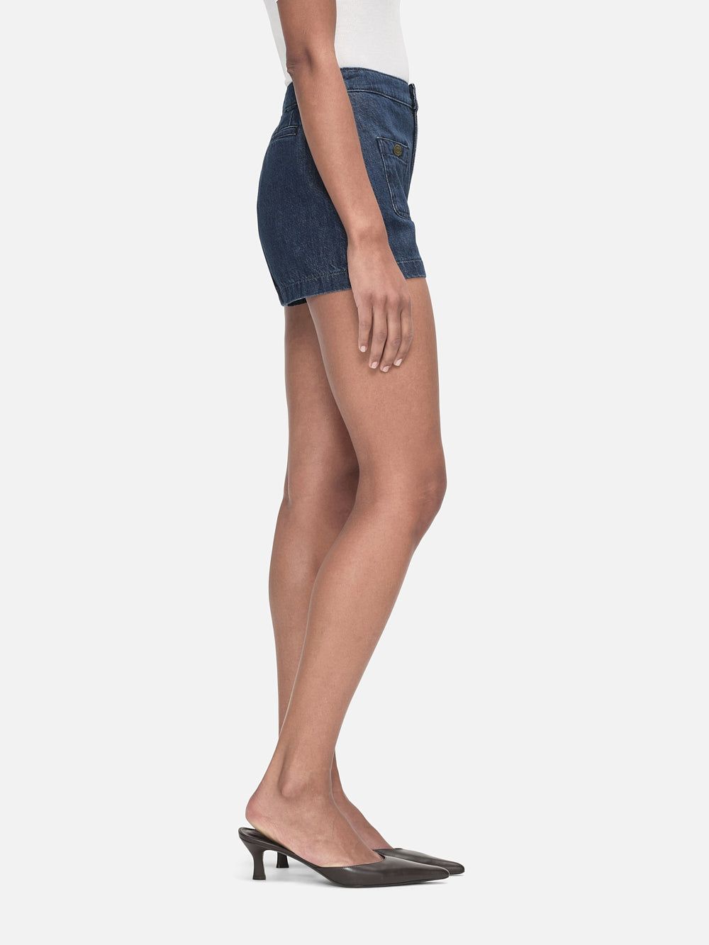 Patch Pocket Trouser Short -- Cleopatra sold by Frame Denim product image thumbnail 4