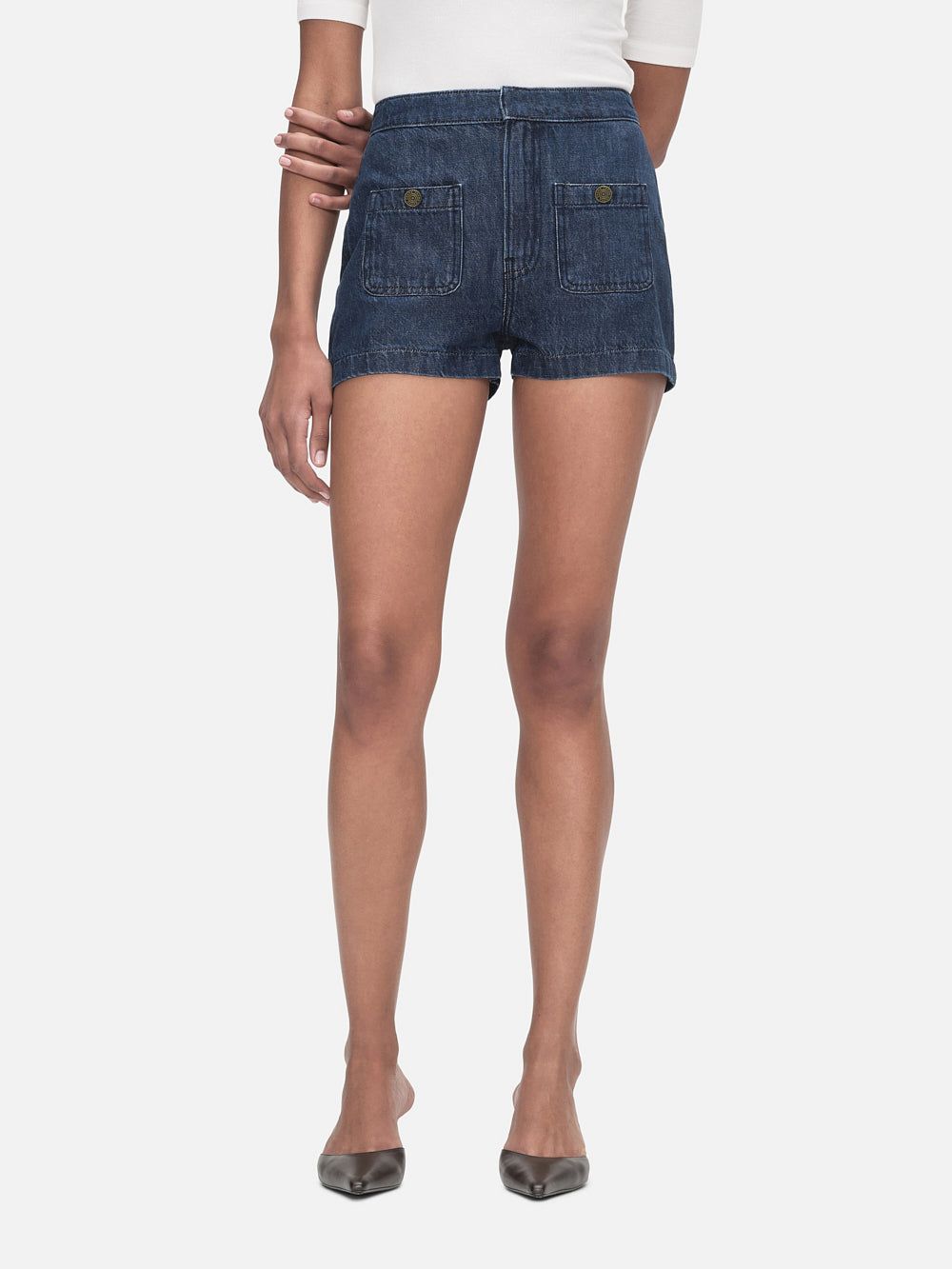 Patch Pocket Trouser Short -- Cleopatra sold by Frame Denim product image thumbnail 2