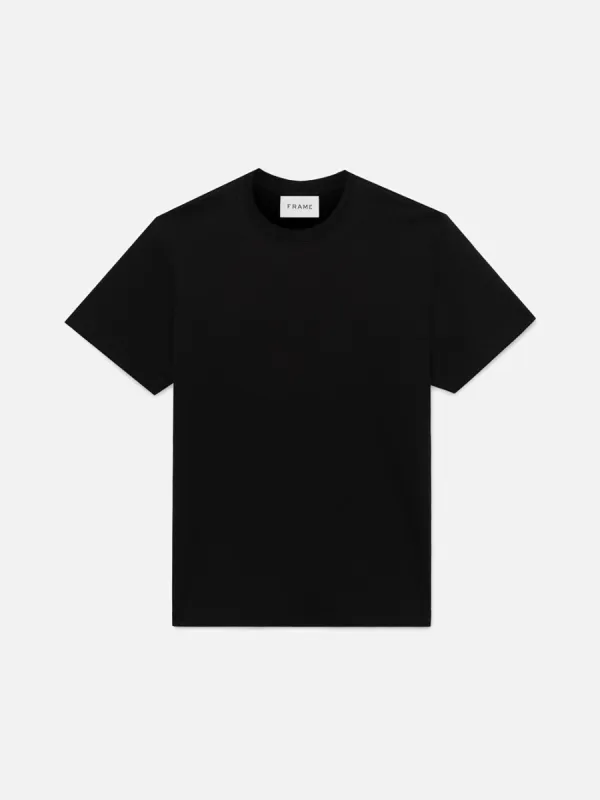 Duo Fold Tee -- Noir sold by Frame Denim