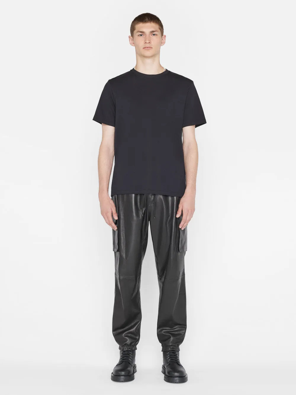 Duo Fold Tee -- Noir sold by Frame Denim product image thumbnail 3