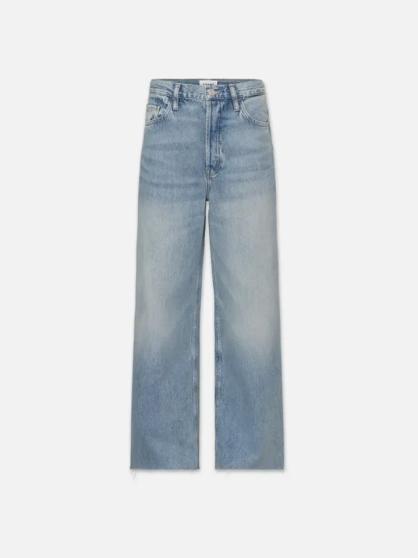 Le Low Baggy Wide Leg -- River Clean sold by Frame Denim