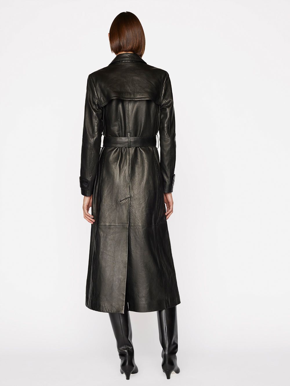 Leather Trench -- Noir sold by Frame Denim product image thumbnail 8