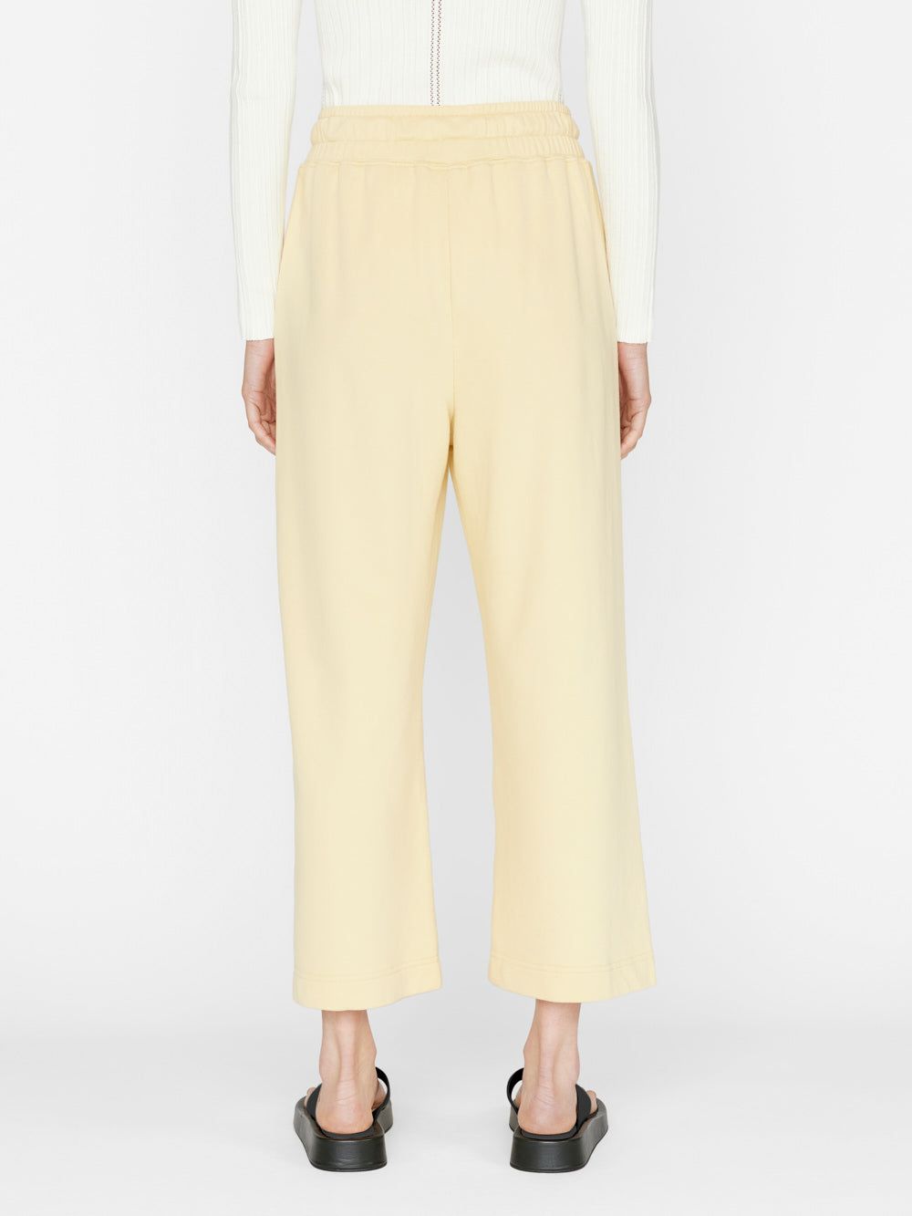 Cropped Wide Leg Sweatpant -- Butter sold by Frame Denim product image thumbnail 5