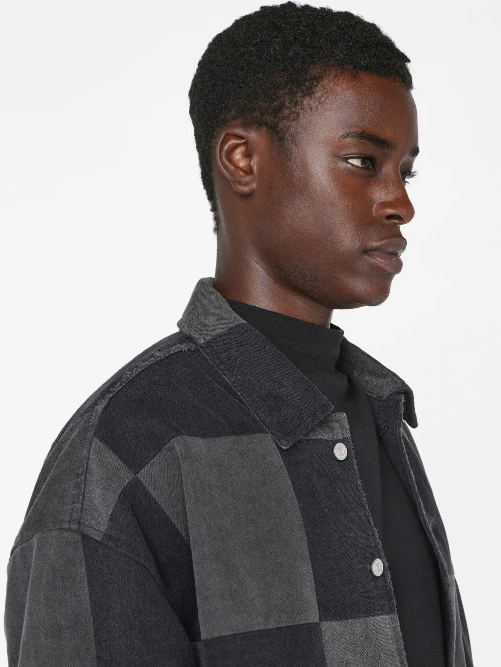 Monochrome Denim Jacket -- Washed Noir sold by Frame Denim product image thumbnail 4