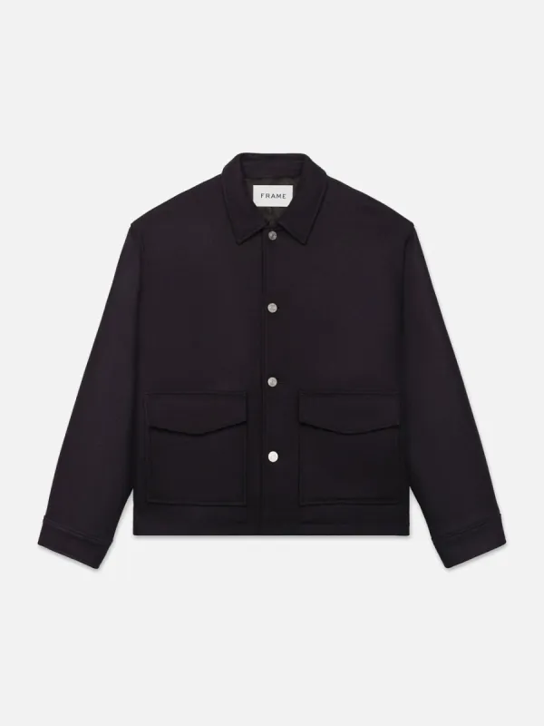 Trucker Jacket  -- Navy sold by Frame Denim