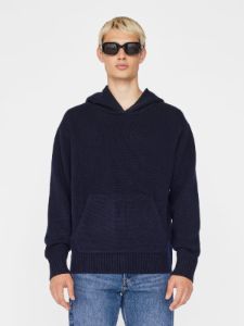 Cashmere Hoodie -- Navy sold by Frame Denim