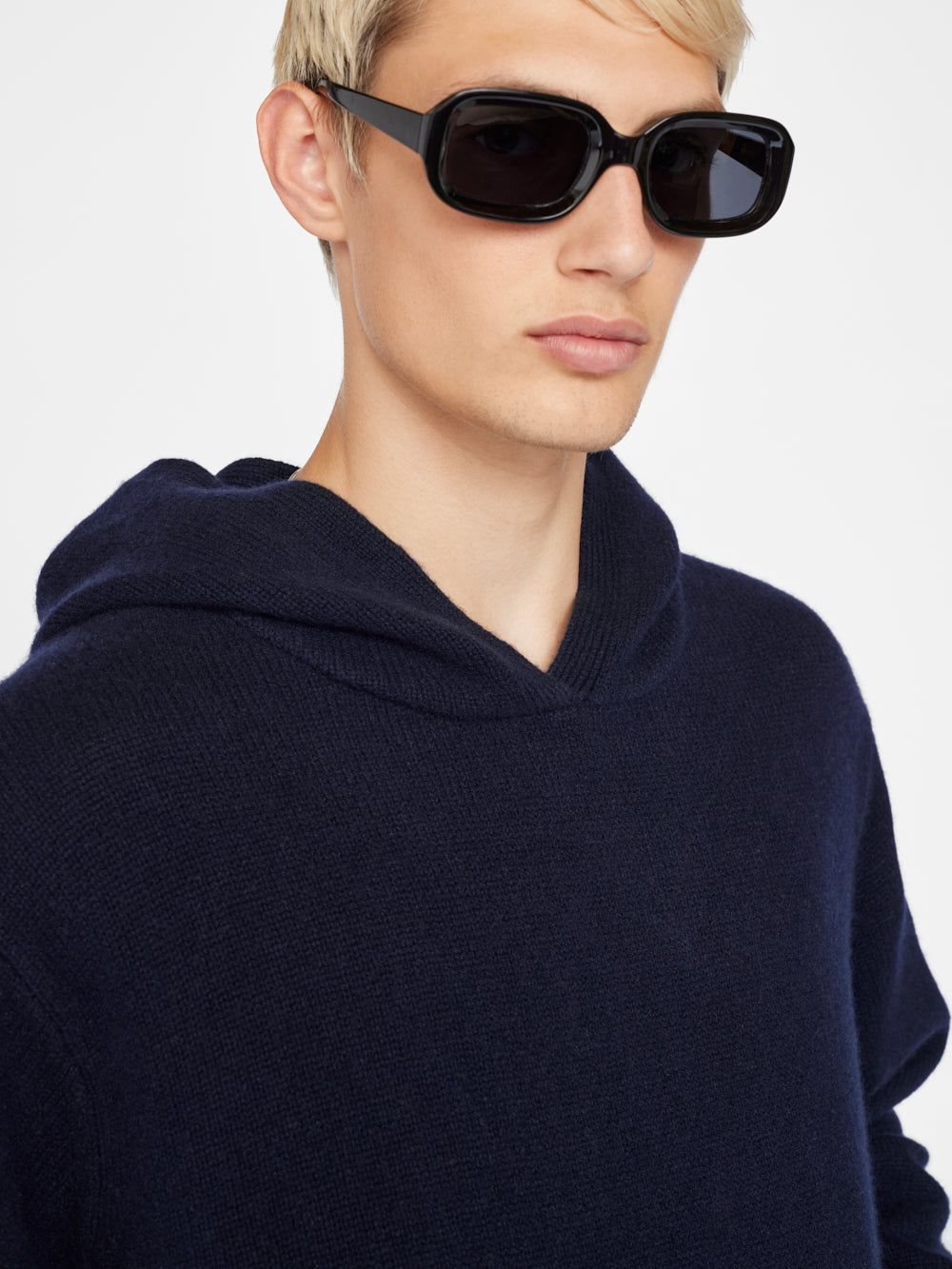 Cashmere Hoodie -- Navy sold by Frame Denim product image thumbnail 4