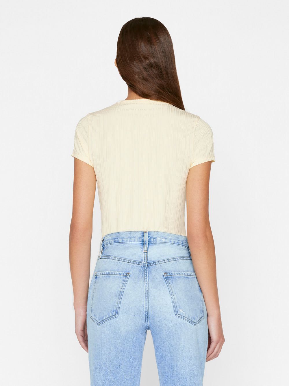 Shrunken Tee -- Butter sold by Frame Denim product image thumbnail 5