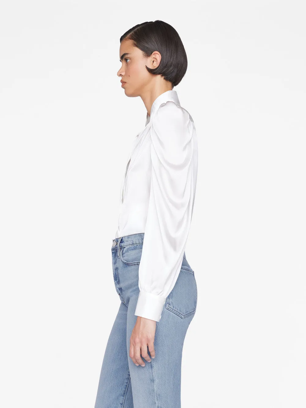 Gillian Long Sleeve Top -- Off White sold by Frame Denim product image thumbnail 5