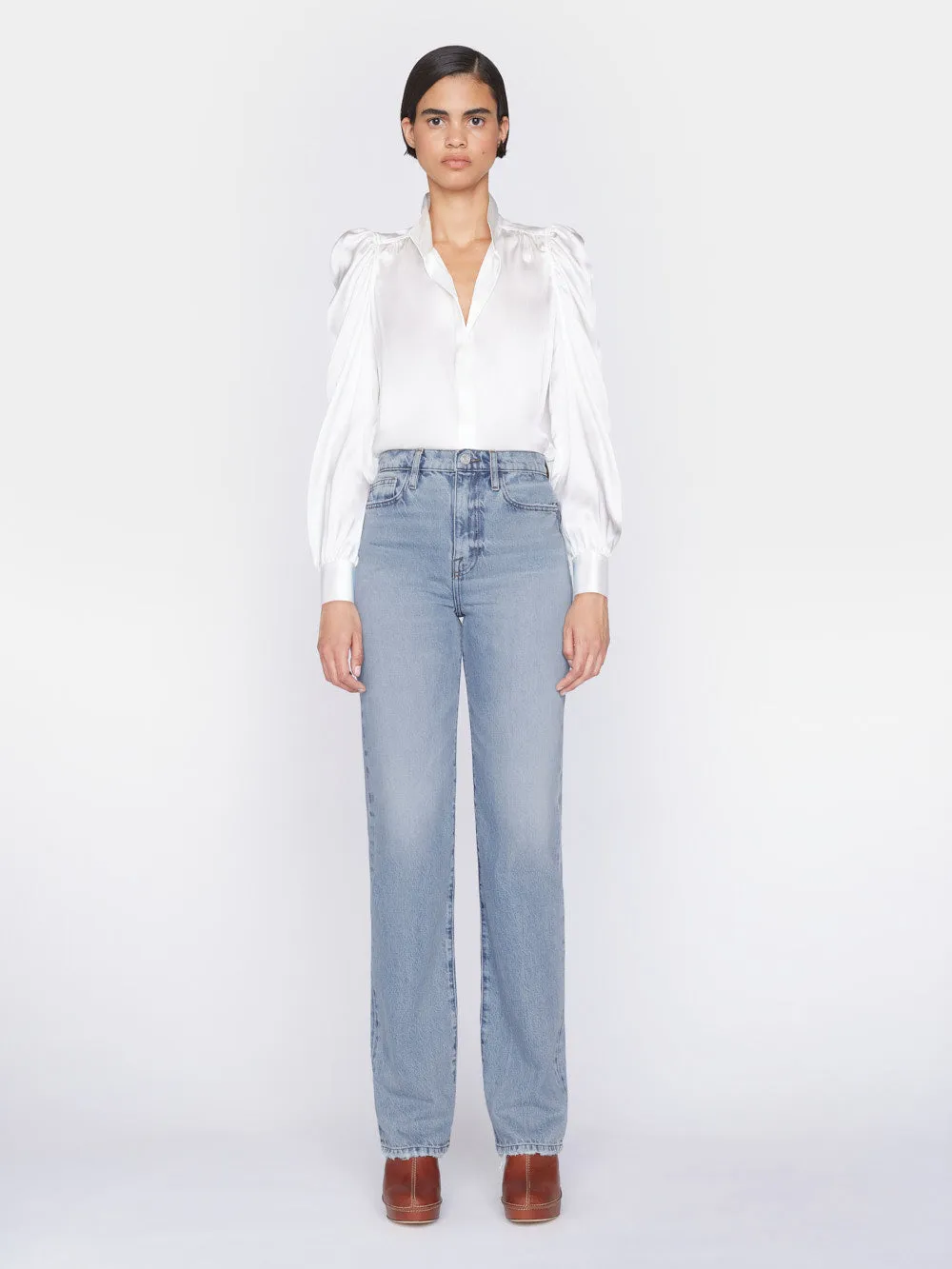 Gillian Long Sleeve Top -- Off White sold by Frame Denim product image thumbnail 4