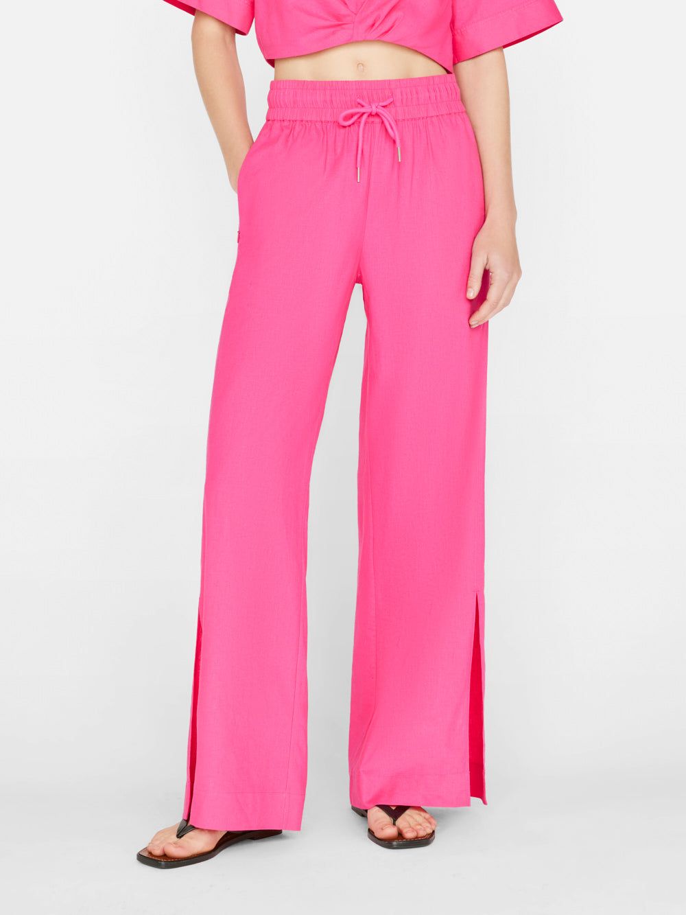 Drawstring Lounge Pant -- Flamingo sold by Frame Denim product image thumbnail 2