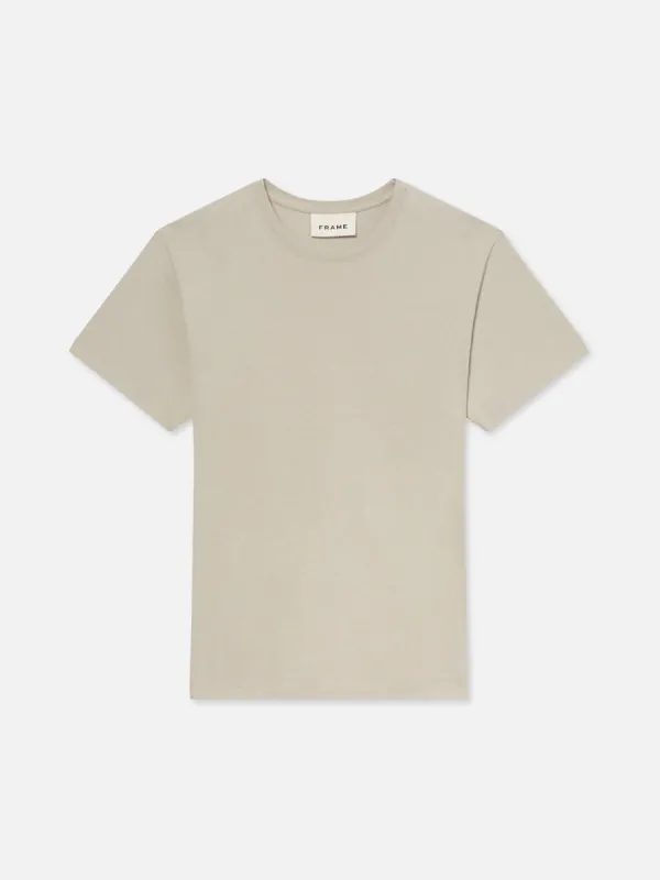 Logo Tee -- Mineral Grey sold by Frame Denim
