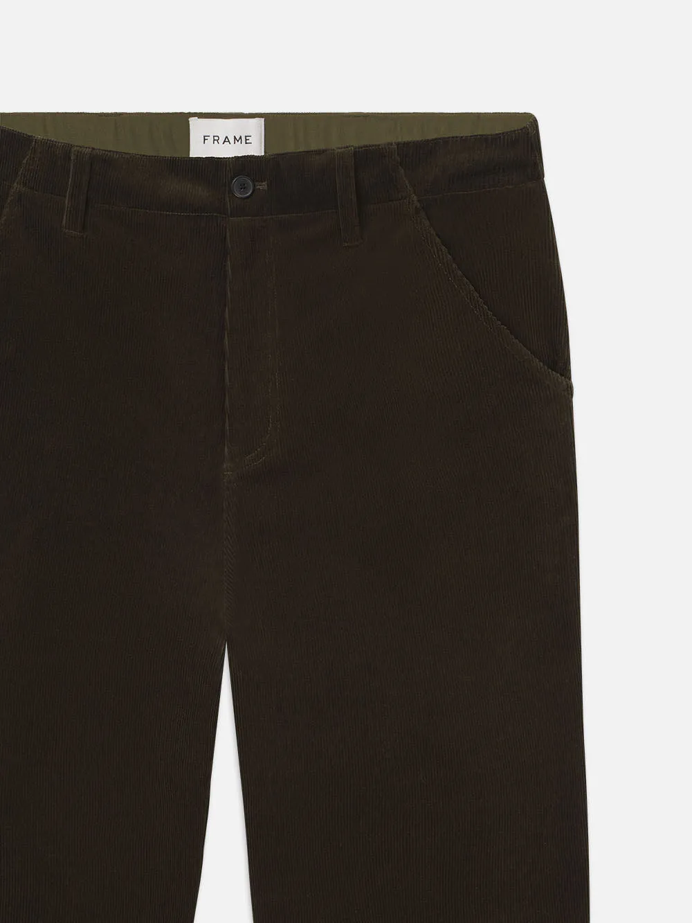 Soft Corduroy Pants -- Dark Olive sold by Frame Denim product image thumbnail 2