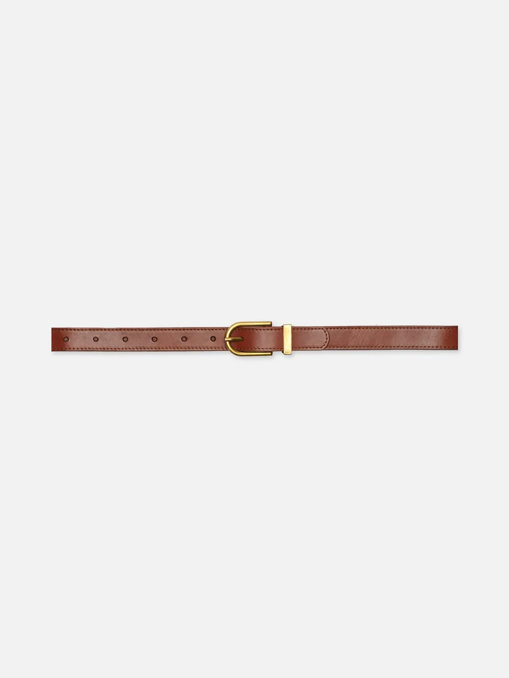 Simple Art Deco Belt -- Whiskey sold by Frame Denim
