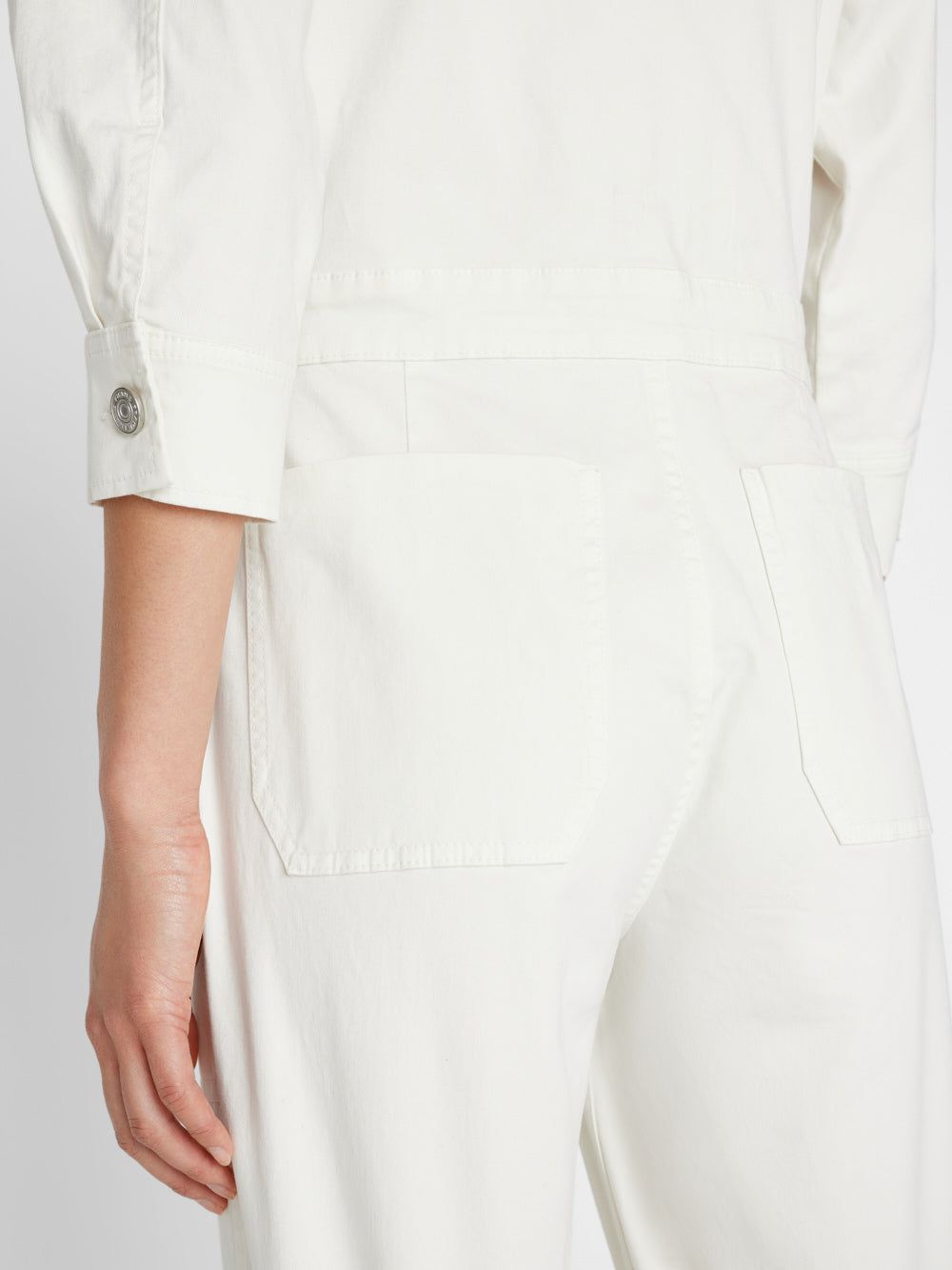 Utility Straight Leg Jumpsuit -- Blanc sold by Frame Denim product image thumbnail 5