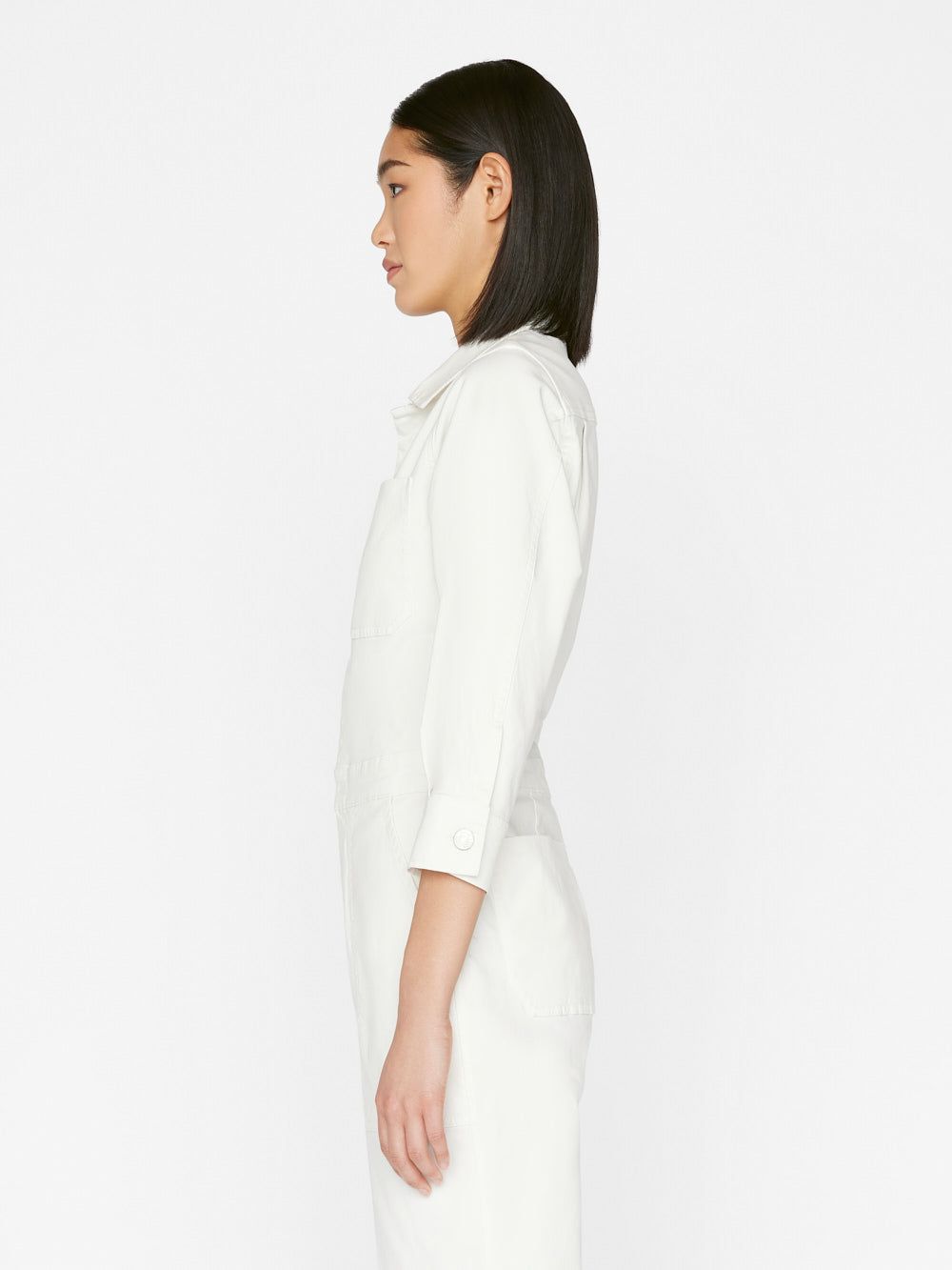 Utility Straight Leg Jumpsuit -- Blanc sold by Frame Denim product image thumbnail 6