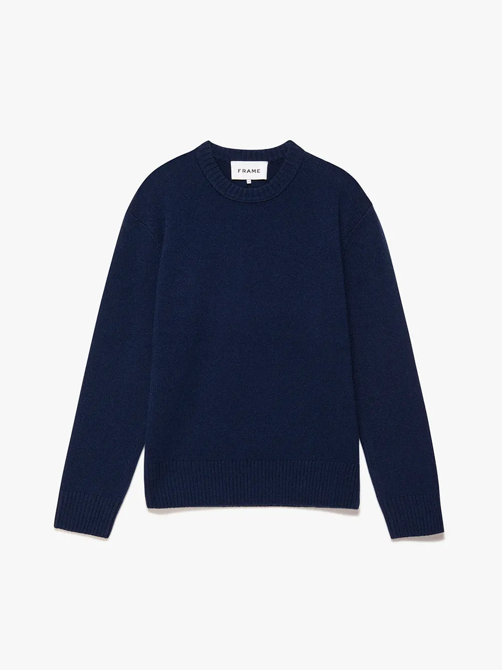 Lightweight Cashmere Sweater -- Navy sold by Frame Denim