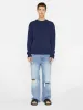 Lightweight Cashmere Sweater -- Navy sold by Frame Denim