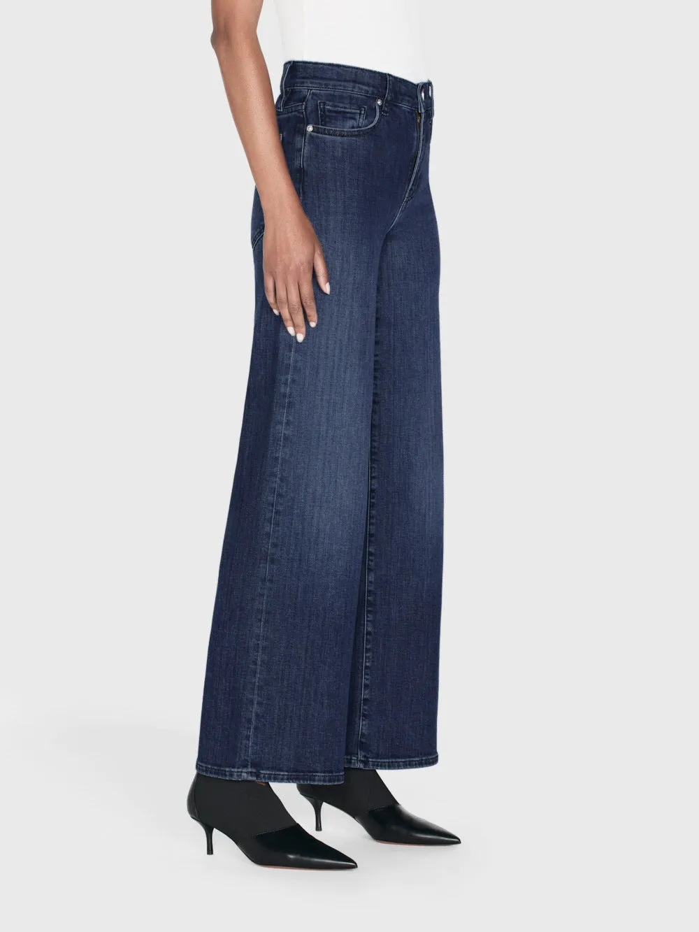 Le Slim Palazzo -- Thunderstorm sold by Frame Denim product image thumbnail 5