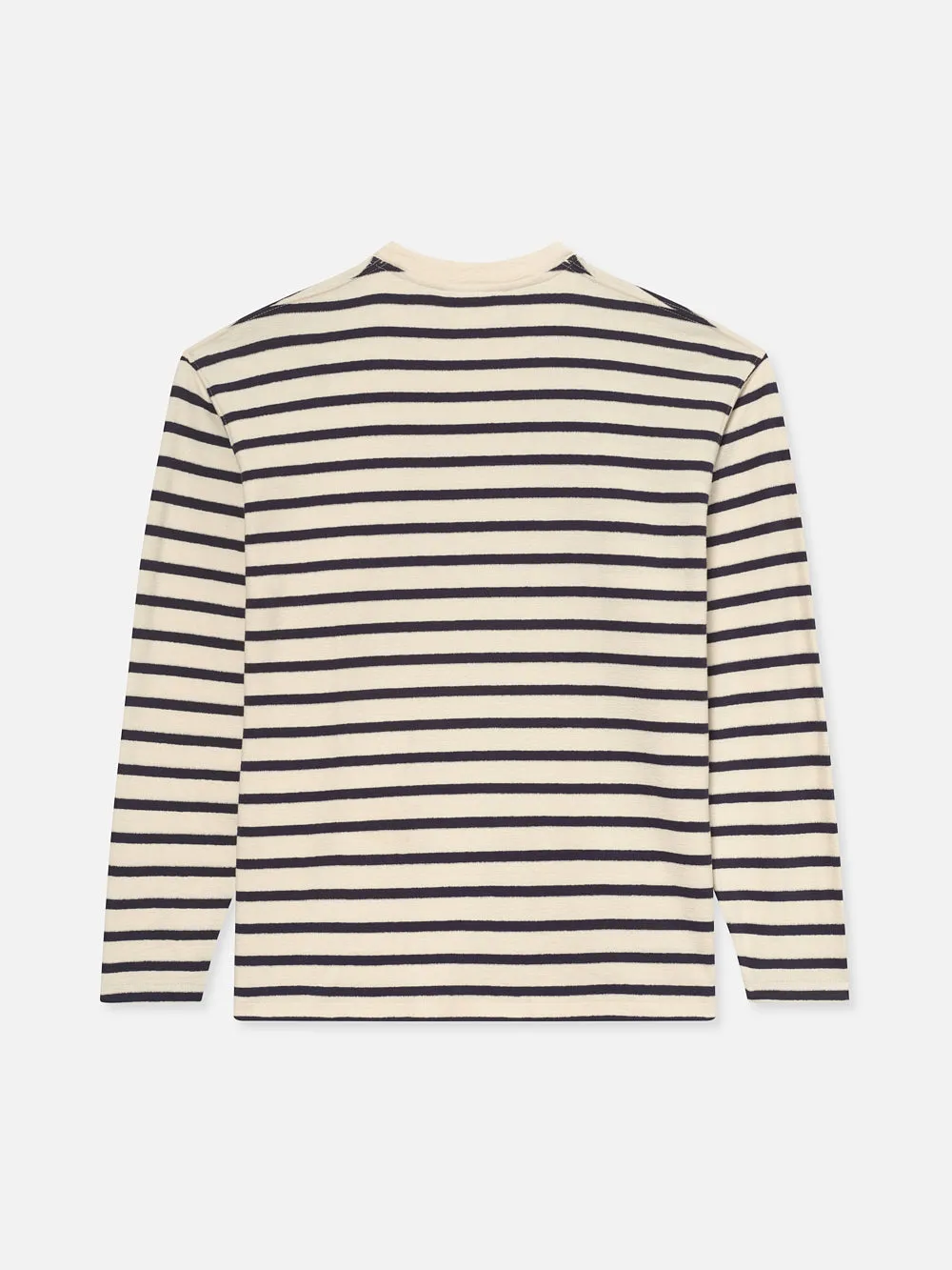 Long Sleeve Relaxed Striped Tee -- Dark Navy Stripe sold by Frame Denim product image thumbnail 4
