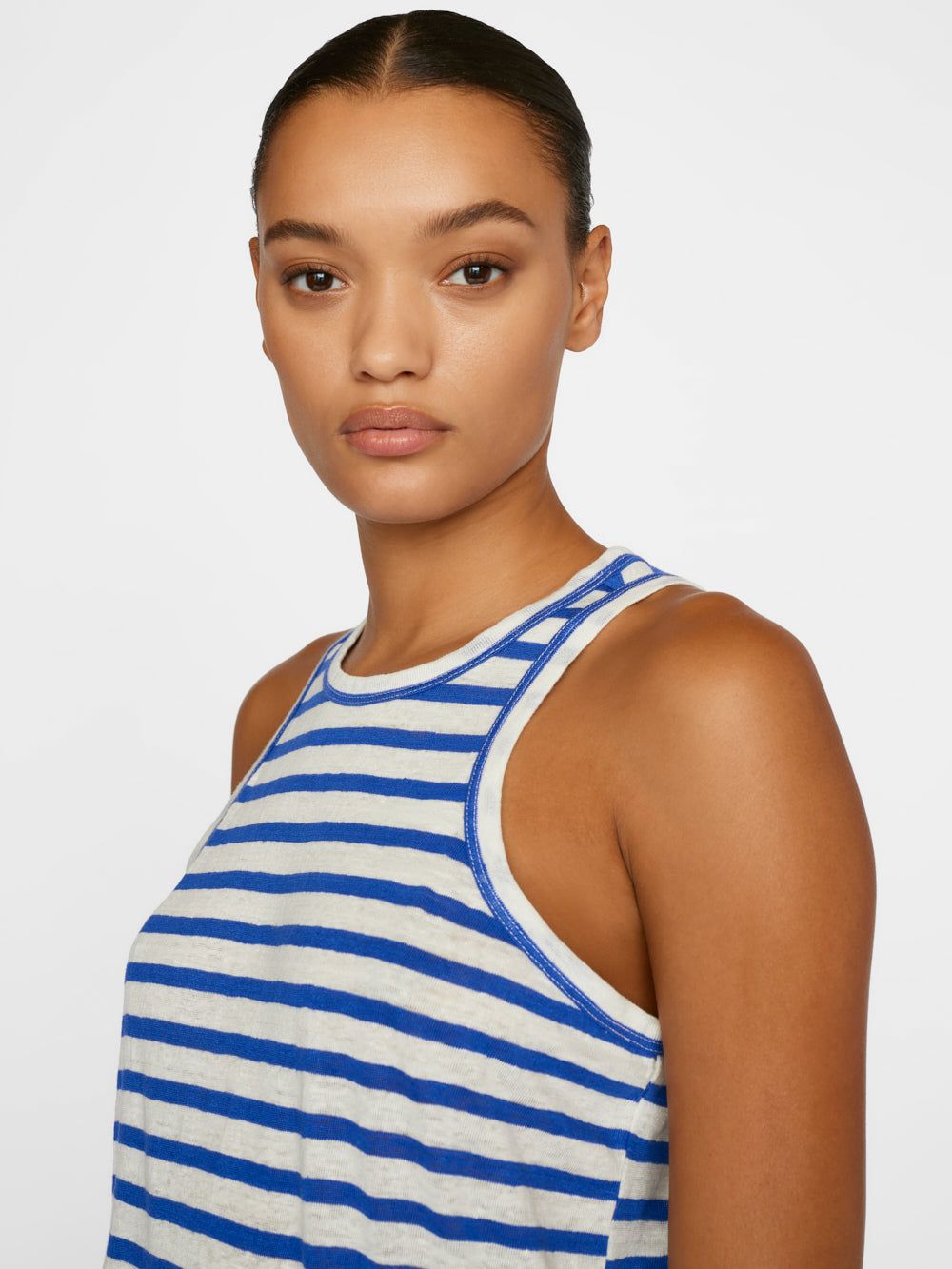 Striped Ringer Tank -- Ultramarine Multi sold by Frame Denim product image thumbnail 3