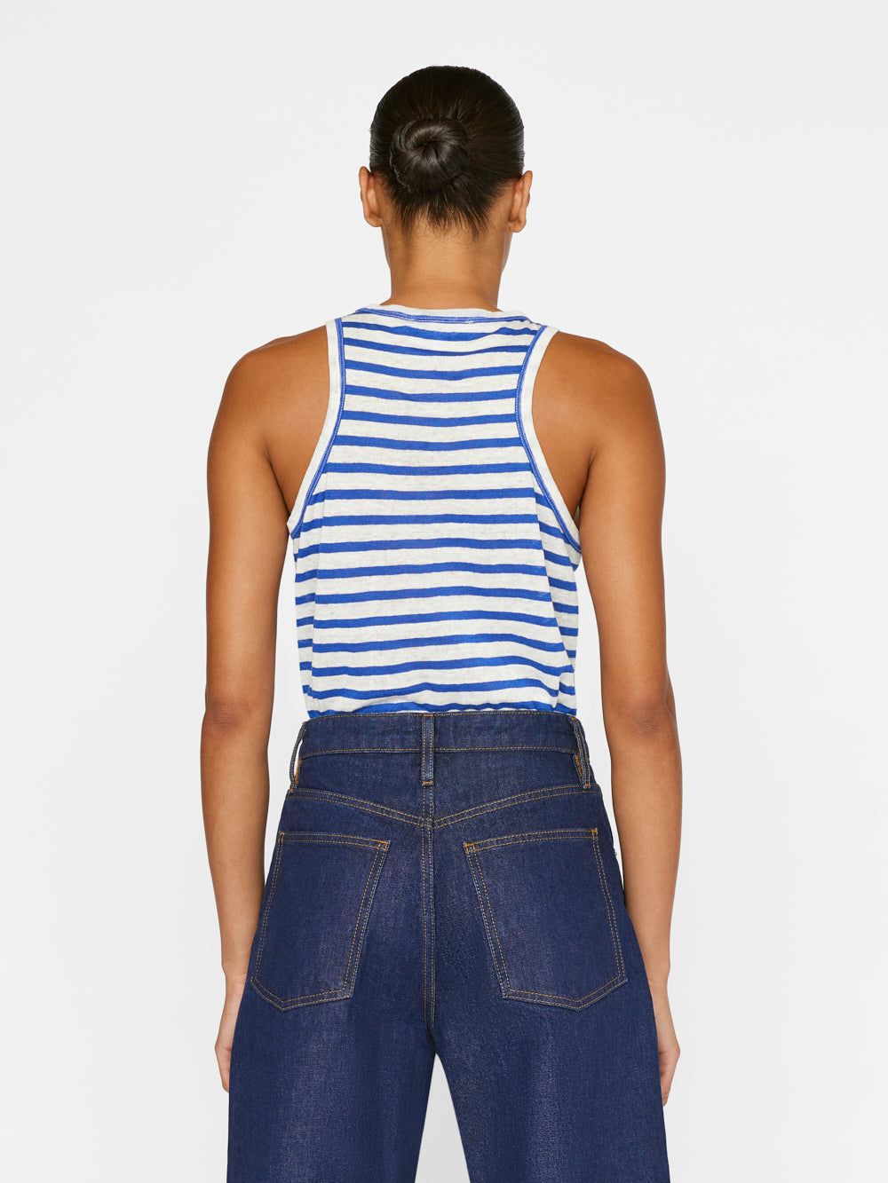 Striped Ringer Tank -- Ultramarine Multi sold by Frame Denim product image thumbnail 6